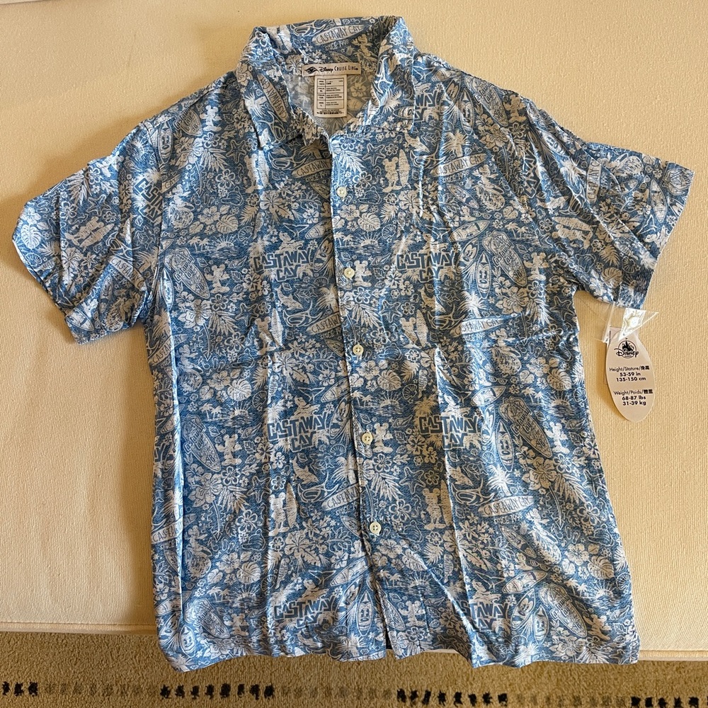 NWT Disney Castaway Cay Youth Shirt (Sz YL)